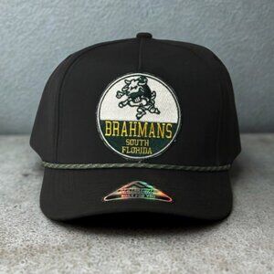 New Brahmans South Florida Black Cap/Green Rope (Pacific Headwear Weekender Hat)